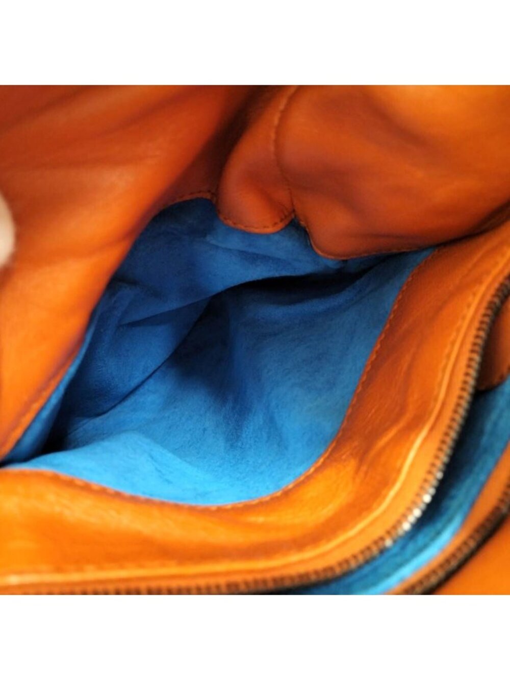 ★SOLD★ Bottega Veneta Intrecciato Shoulder Bag Leather Orange - Picture 9 of 10